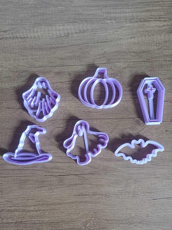 Kit 6 Cookie Cutter Halloween Ghosts Witch Bat