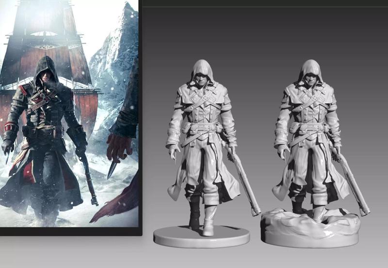 Assassins Creed Rogue Shay Cormac with snow and flat paltform