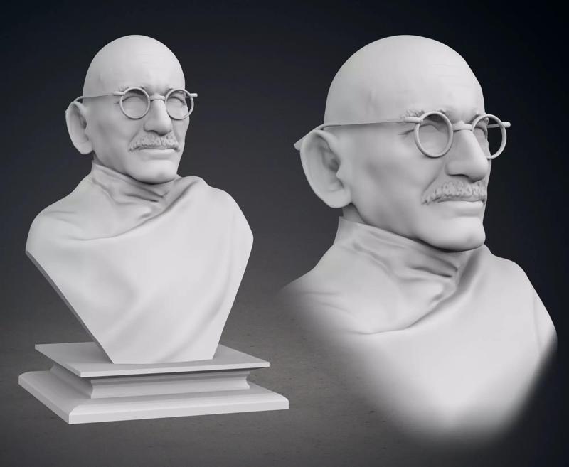 Ben Kingsley as Gandhi Bust