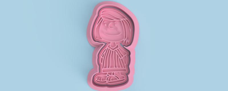 Peppermint Patty Snoopy cookie cutter (Peppermint Patty cookie cutter)