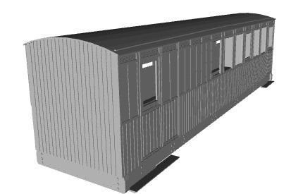 Tralee and Dingle bogie brake third coach 1/32 scale