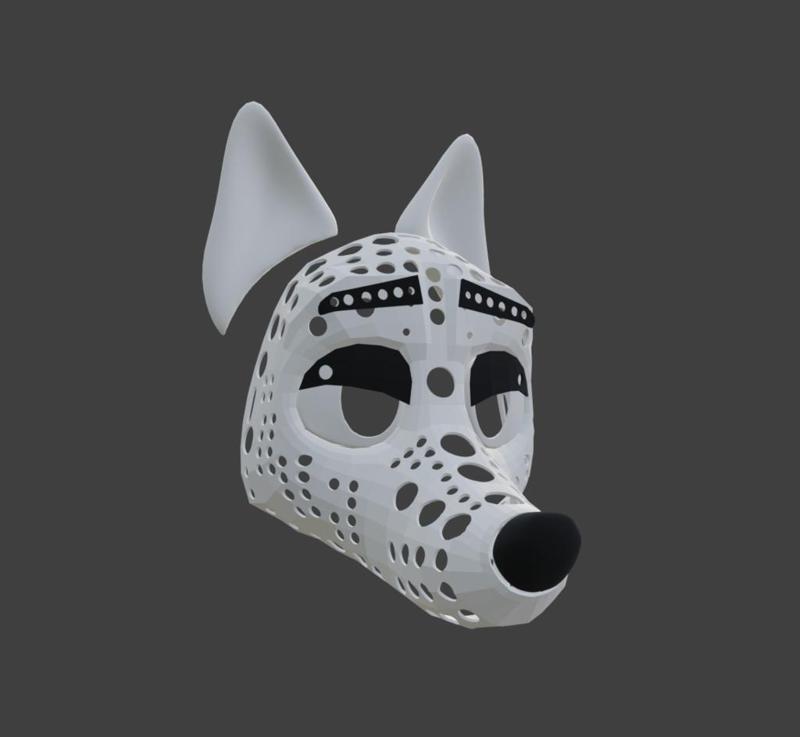 Toony fursuit fox mask base (not tested)