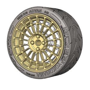 Roll19 500 Abarth Wheels 1/64 scale