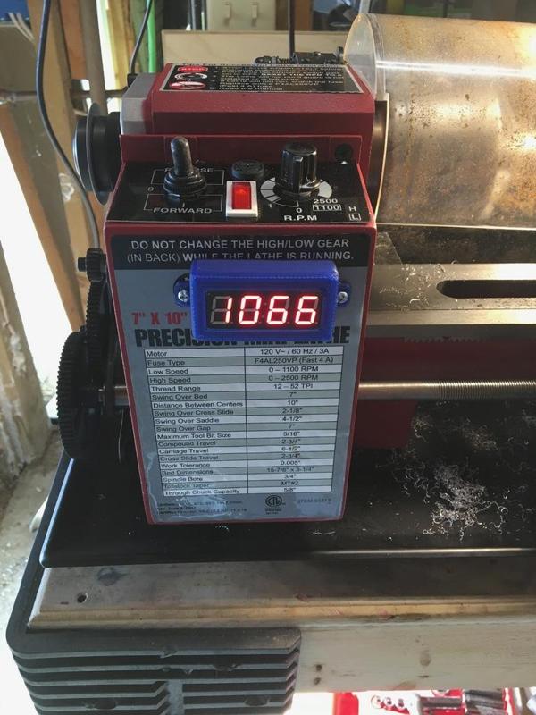Mini-Lathe Tachometer