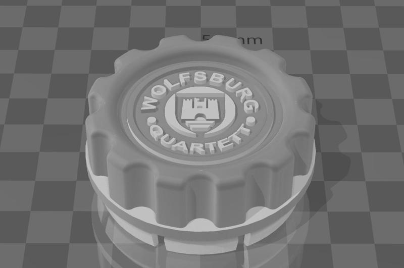 VW Wolfsburg Center wheel hub cap