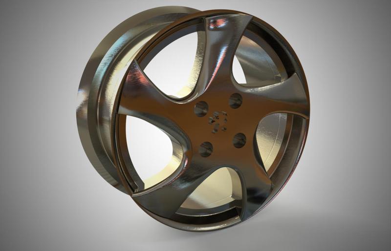 PEUGEOT 206 CC RIM 3D MODELING STL