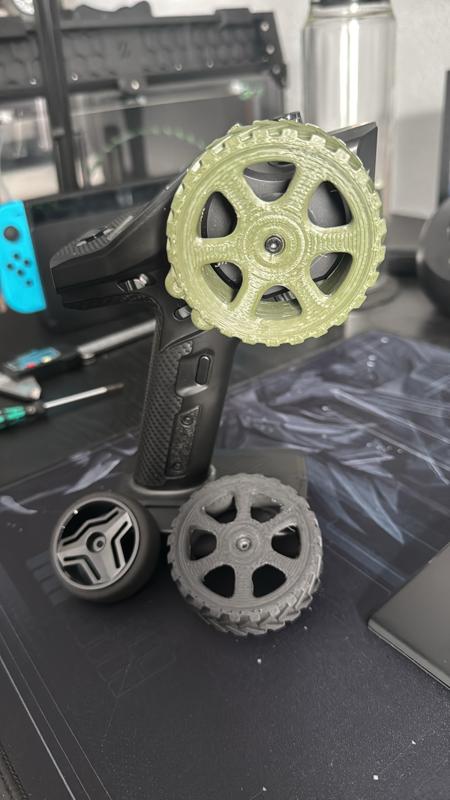 Thumb wheel for large hands Flysky FS G7P