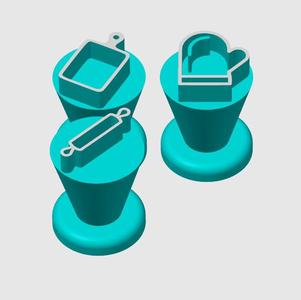 Markers Stamps for brigadeiros and sweets - KIT COZINHA