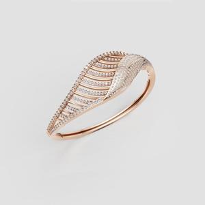 3D Printable Jewelry design of Bangle with diamonds