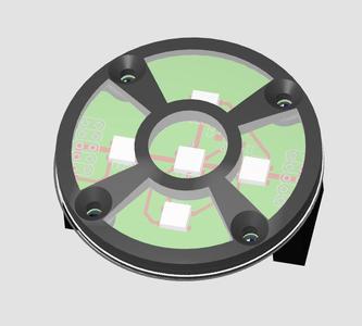 AS5045B Magnetic Position Sensor with WS2812B LEDs