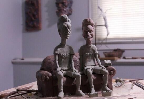 Hand Sculpted Beavis and Butthead Sculpt 3d