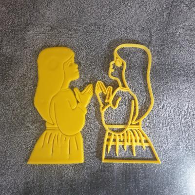 Girl Praying Cookie Cutter