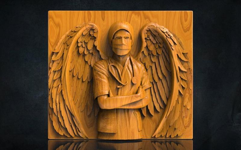 Angle Doctor 3D STL Model for CNC Router, Artcam, Vetric, Engraver, Relief, Carving, Cut 3D, Stl File For Cnc Router, Wall Decor