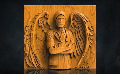 Angle Doctor 3D STL Model for CNC Router, Artcam, Vetric, Engraver, Relief, Carving, Cut 3D, Stl File For Cnc Router, Wall Decor