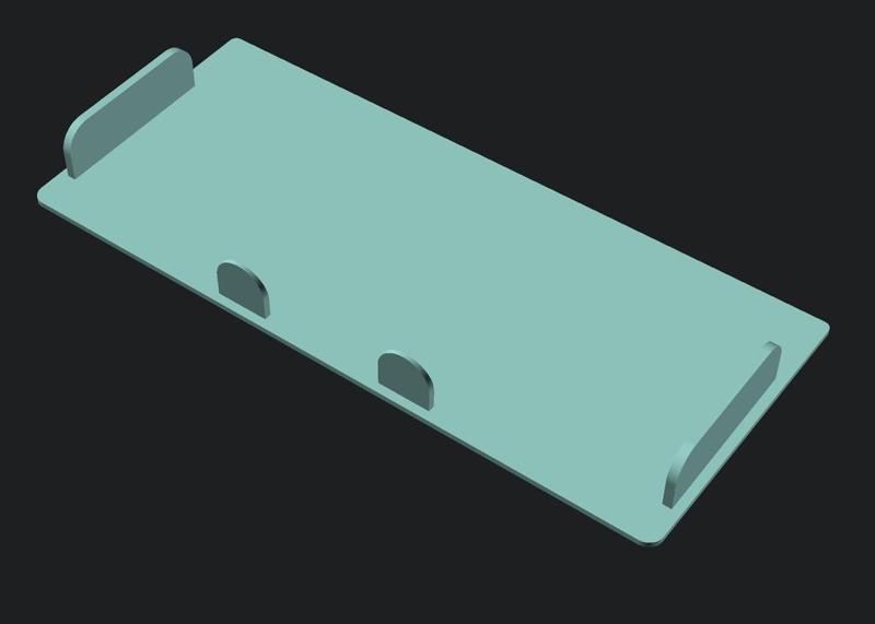 Cable duct end cover (OBO WDK100230RW - 100 x 230mm)