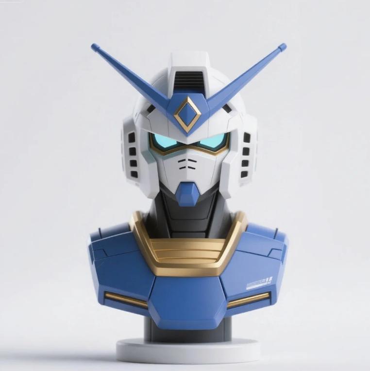 Gundam Robot Bust Sculpture