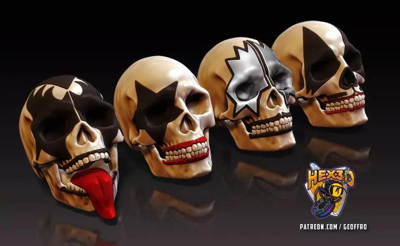KISS Skulls Set