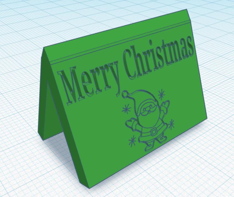 Merry Christmas Sign With Santa