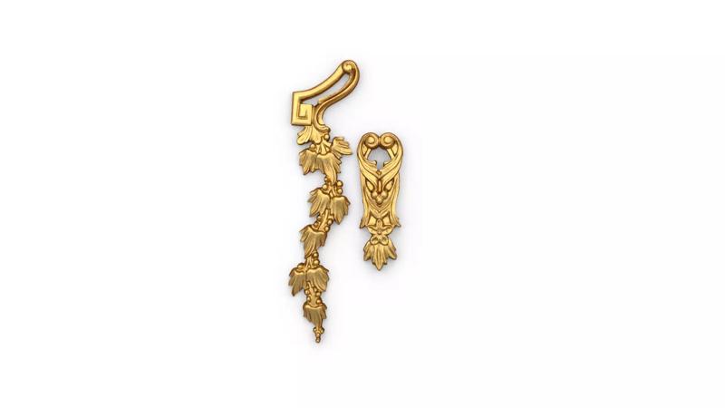 Classic carved decor ornament 480