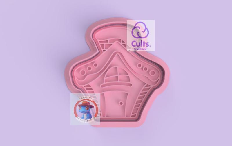 Christmas Gingerbread House Cookie Cutter (Christmas Gingerbread House Cookie Cutter)