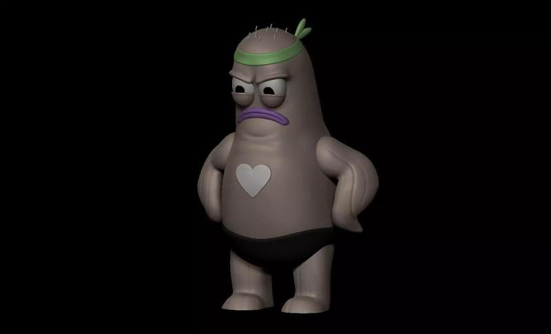 Reg Pez de Bob Esponja - No se Admiten Pequenines - Musculoso