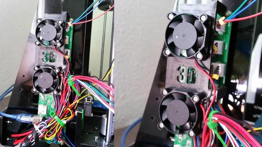  40mm (x2)fan holder board prusa I3