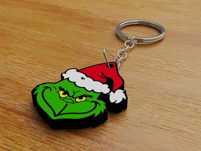 Grinch keychain