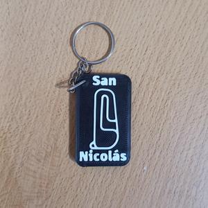 San Nicolás Circuit keychain