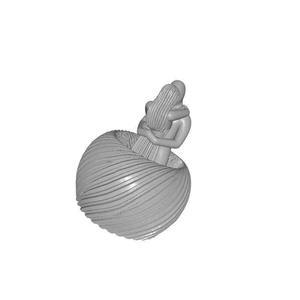 Romantic Couple Standing Hug Modern 3D Printable Sculpture
