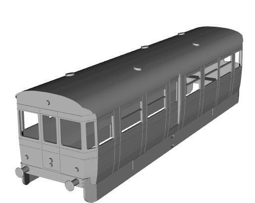 AEC-BUT railcar driver coach 1/43 scale
