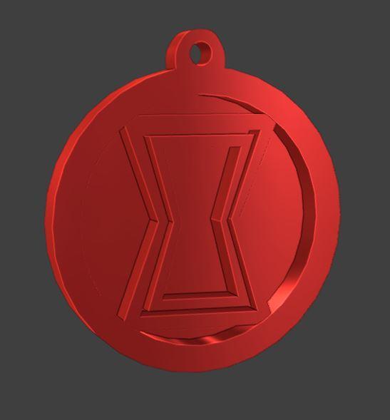 Rivals Black Widow Keychain and Logo