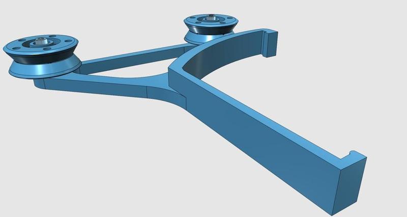 Robo 3D Spool Holder using a 608 Skate Bearings