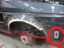 golf 1 front bumper slide braket