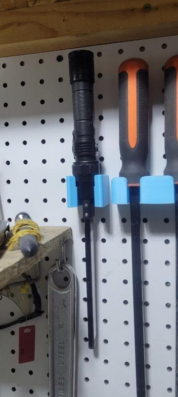 Harbor Freight Flashlight Pegboard Holder