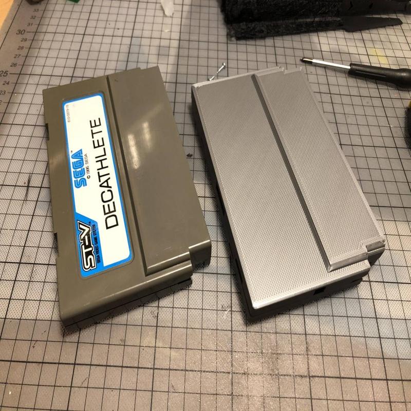 Realistic Lookalike AddOn for "Sega ST-V Cartridge Housing"