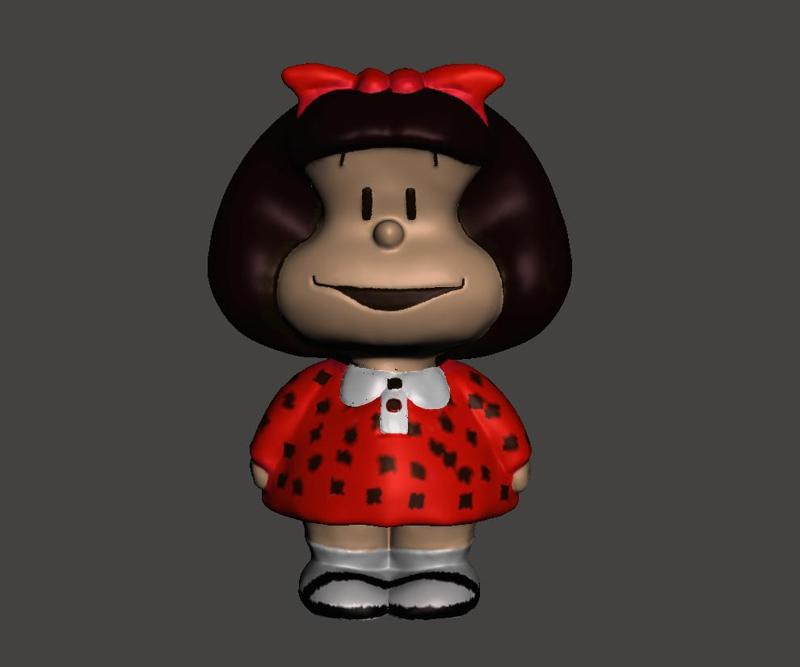 Mafalda 3D - Icon of social conscience in collectible format