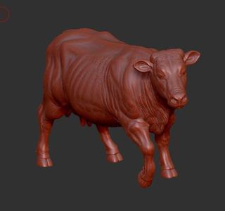 Cow Корова high poly