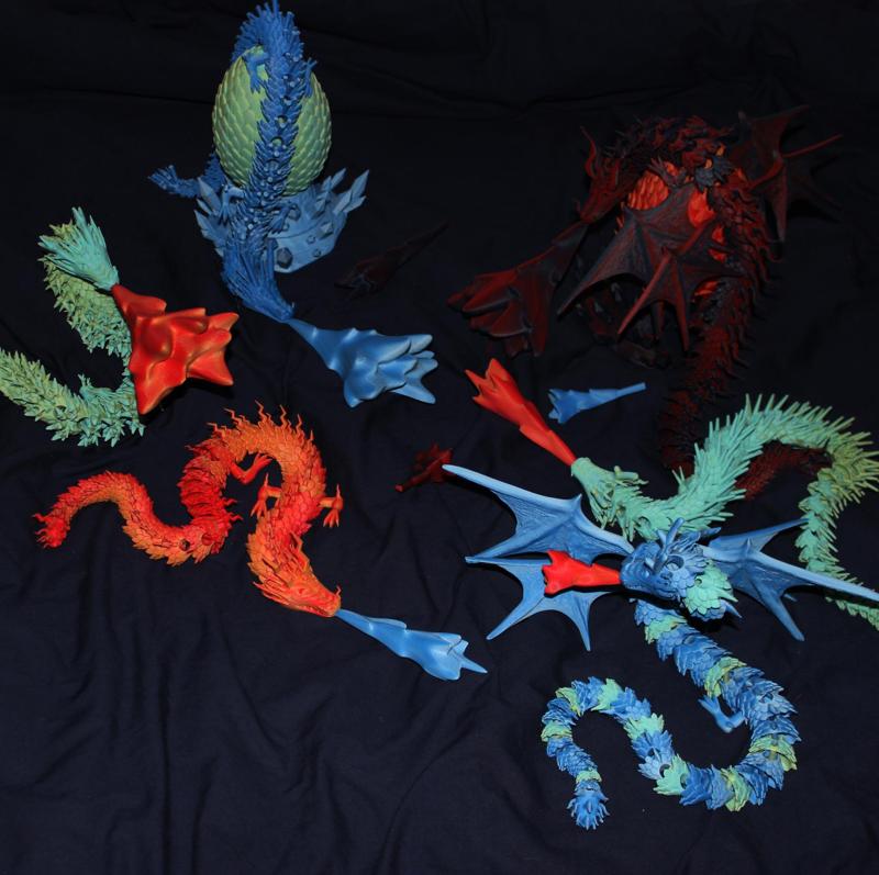 Dragon crachant du feu