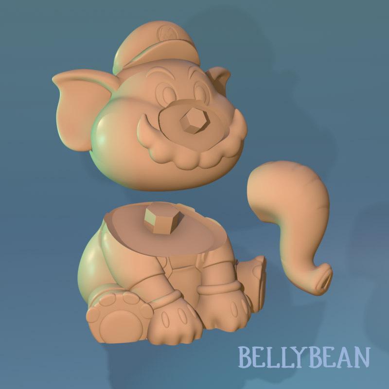 Mario Wonder Figure FAN ART