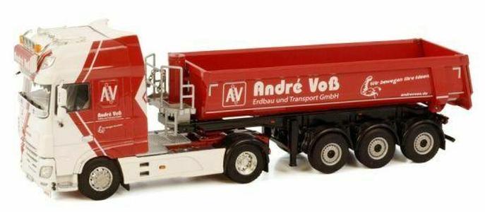 DAF XF 4x2 with 3-axle tipper