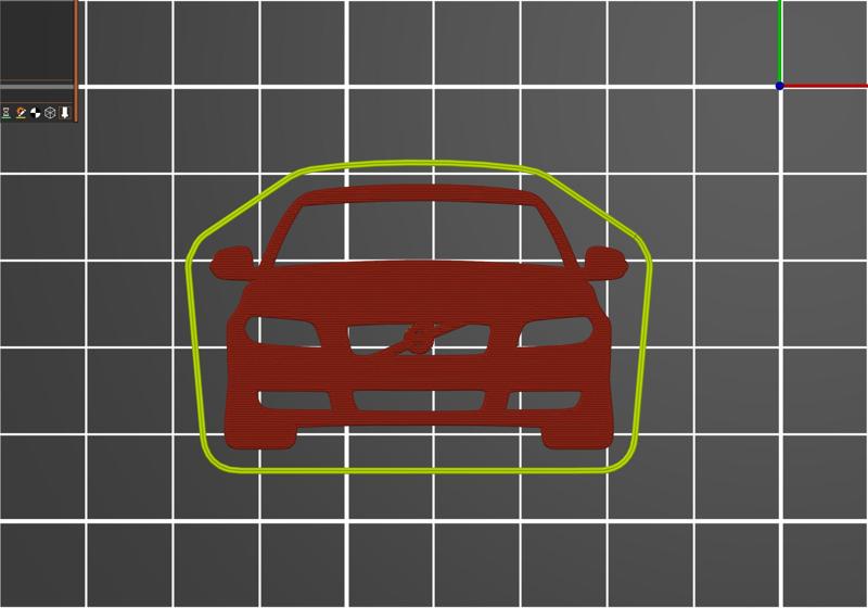 Volvo S80 Mk2 2006-2016 Front silhouette