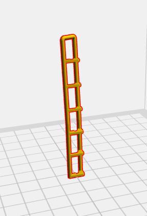 Old school ladders for a truck Scania, Volvo