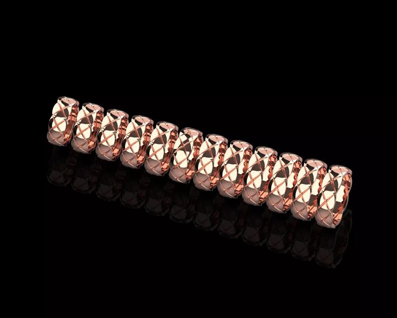 Coco Crush rings in different sizes 15 - 20-5 3D Model Collection