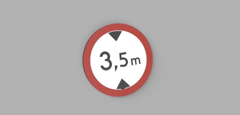 1/10 ROAD SIGN / ZNAK DROGOWY B16