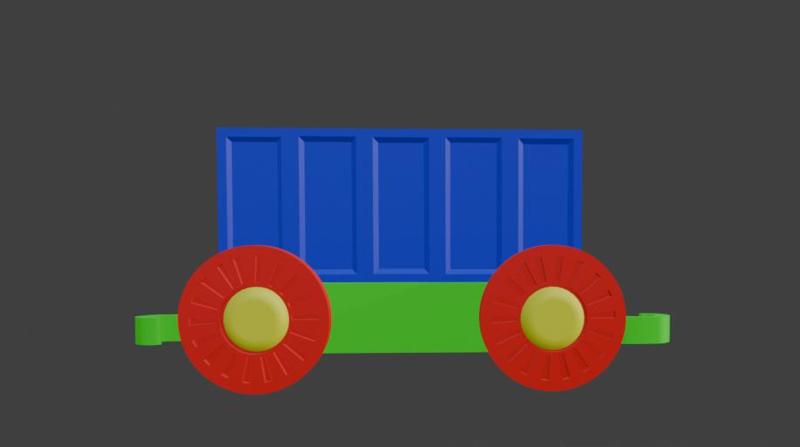 Toy Train Car Cargo