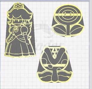 MARIO BROS Dough Cutters