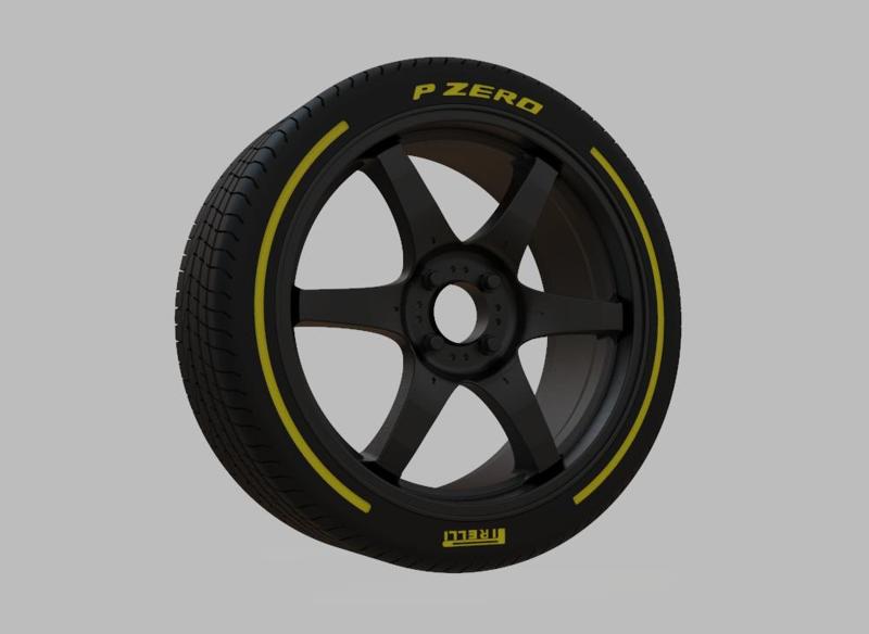 Miniature Konig Backbone Rim & Tire