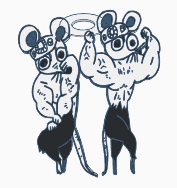 UZUI MICE - KIMETSU NO YAIBA KEYCHAIN/KEYCHAIN