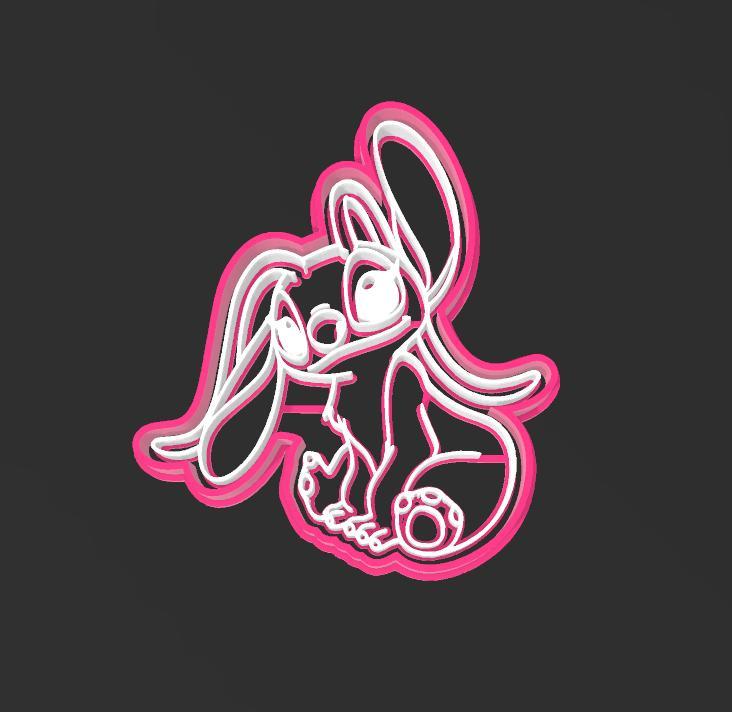 Angel, Lilo and Stitch cookie cutter