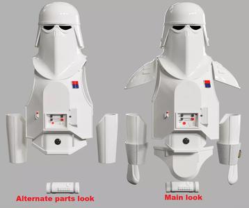 SNOWTROOPER COMMANDER ARMOR KIT FOR SIXTH SCALE CUSTOM FIGURES